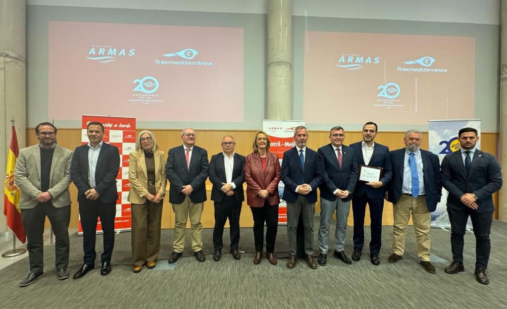 Armas Trasmediterránea conecta Motril y Melilla con una oferta por trayecto para 950 pasajeros, 300 vehículos y 1.350 metros lineales de carga