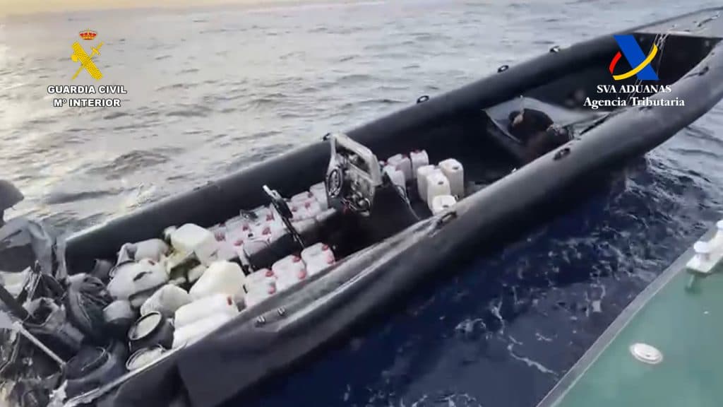 Intervenidas seis embarcaciones dedicadas al narcotráfico en el mar de Alborán