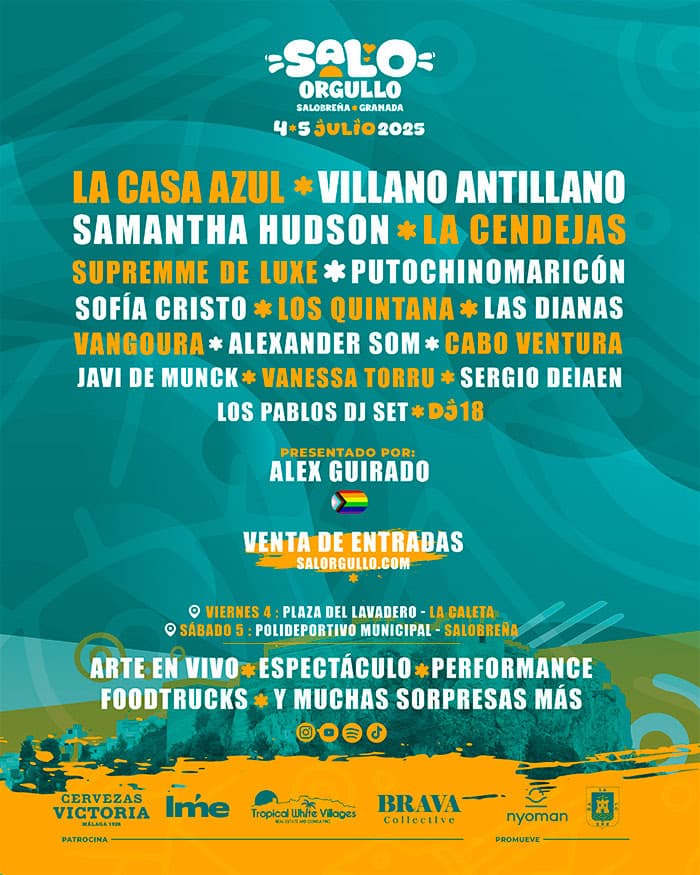 SALO Orgullo 2025 en Salobreña los días 4 y 5 de julio