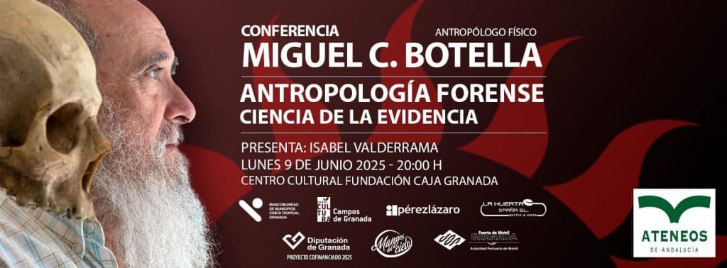 El Ateneo de Motril propone la conferencia ‘Antropología forense, ciencia de la evidencia’ con Miguel C. Botella