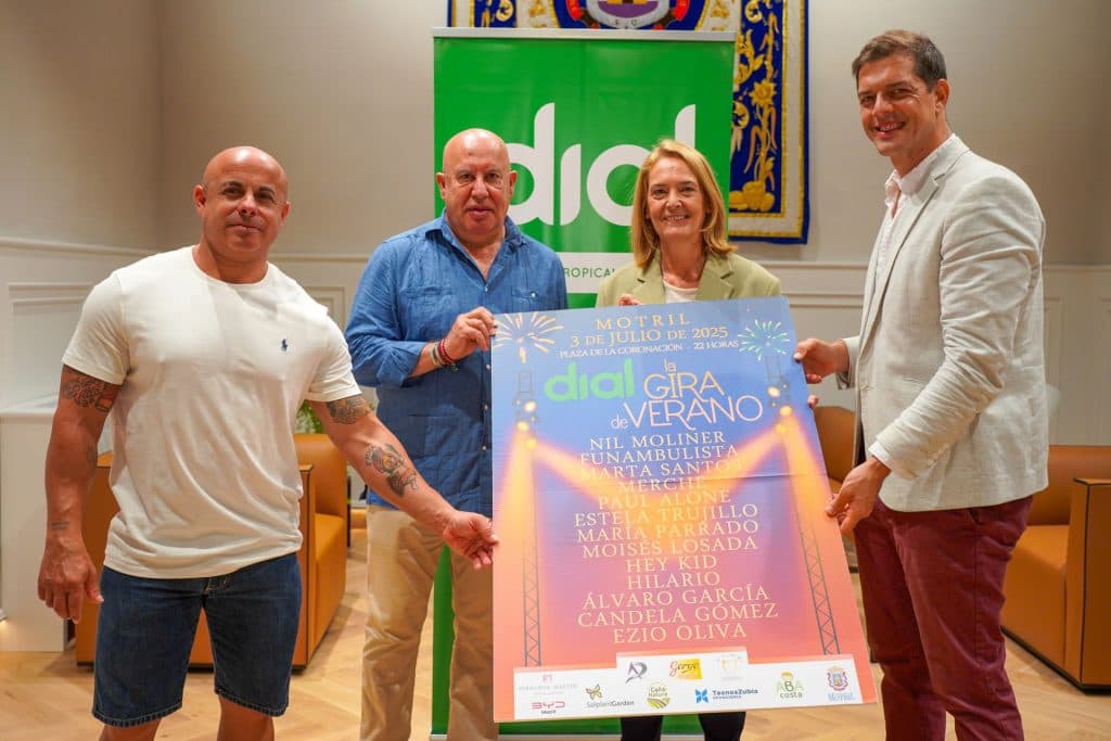 La Gira de Verano de Cadena Dial aterrizará en Motril con un concierto gratuito el próximo 3 de julio