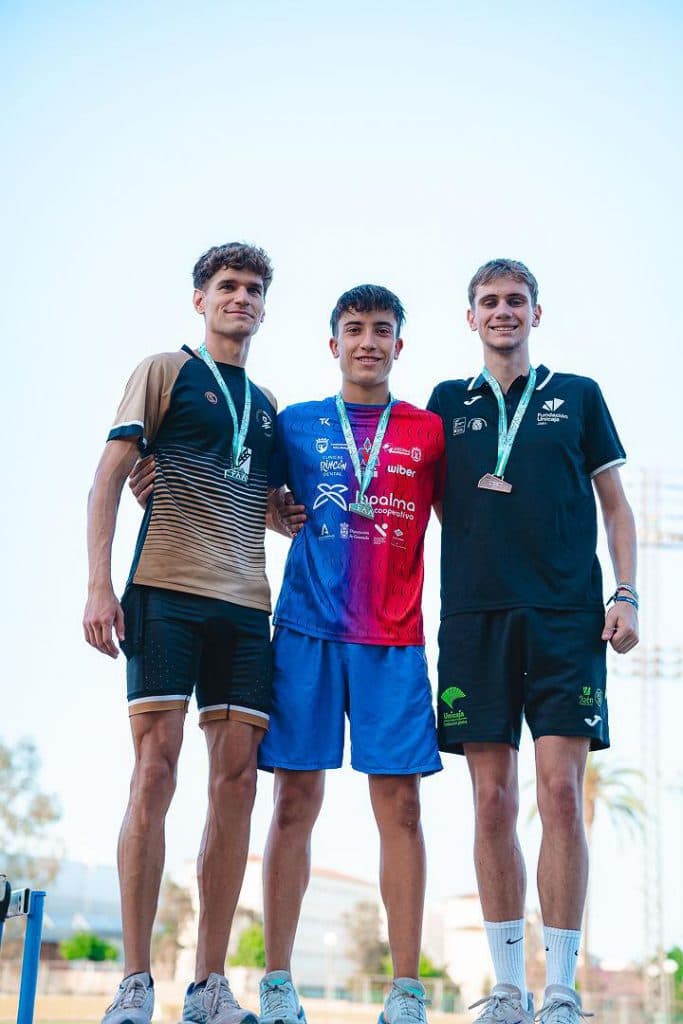 9 medallas para el Club Atletismo DELSUR – Cooperativa La Palma en el Campeonato de Andalucía Sub23