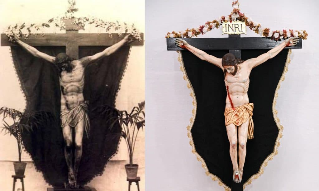 La Hermandad Vera Cruz de Motril recupera la devoción al antiguo Cristo de la Expiración