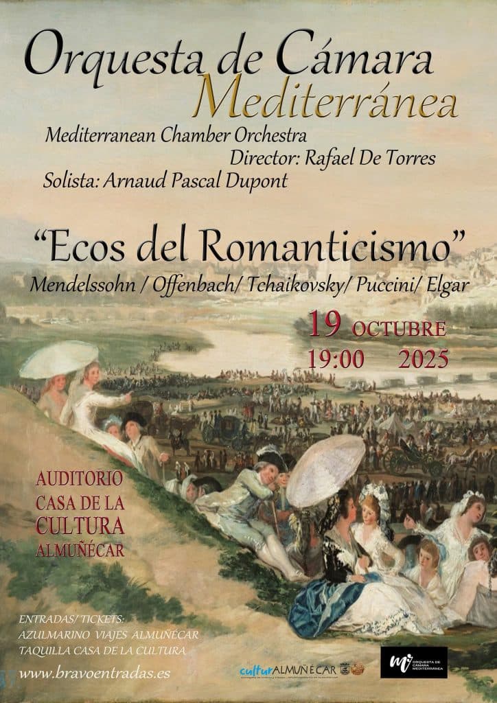 La Orquesta de Cámara Mediterránea ofrecerá el concierto ‘Ecos del Romanticismo’