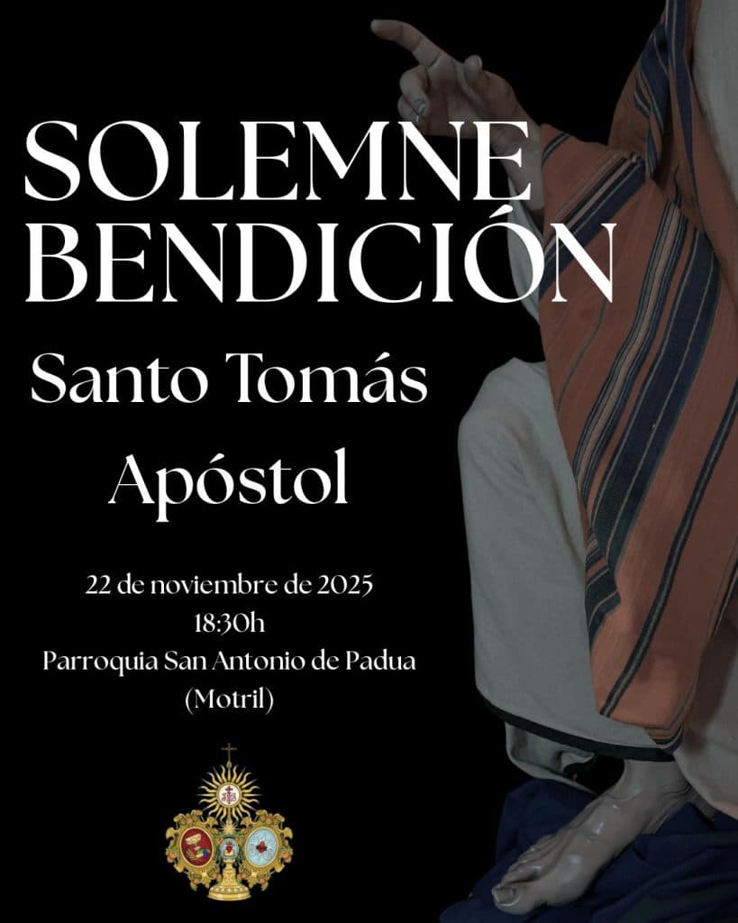 La Hdad. de la Santa Cena de Motril acoge hoy la bendición de la imagen de Santo Tomás Apóstol