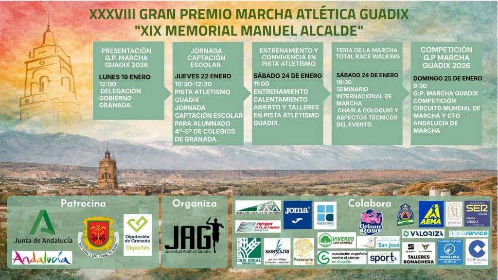 Guadix se convierte en capital internacional de la marcha con el XXXVIII Gran Premio “Ciudad de Guadix”