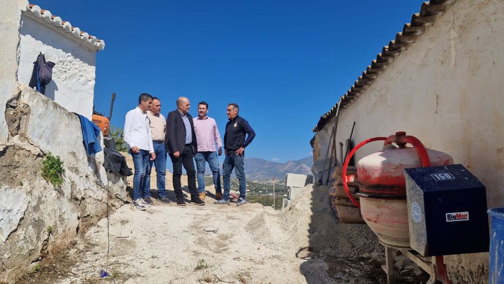 Obra de emergencia en el casco histórico de Salobreña como consecuencia de los temporales