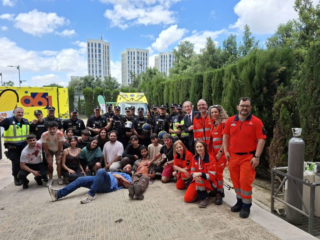 El 061 entrena a 60 agentes de la Policía Nacional en la atención sanitaria a múltiples víctimas