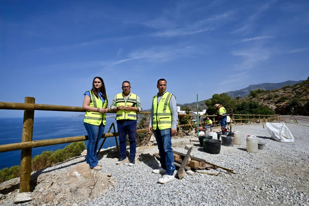 Avanzan a buen ritmo las obras del Tramo I de la Senda Litoral a la altura de Almuñécar