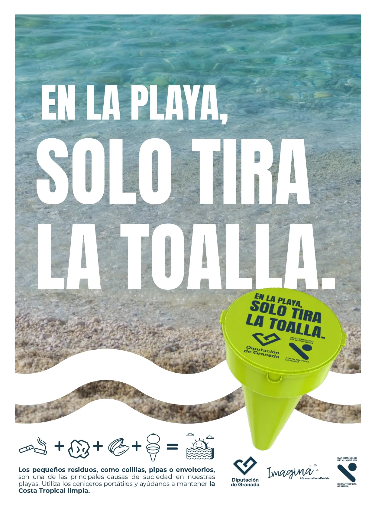 Salobreña participa en la campaña de concienciación medioambiental de la Diputación sobre el cuidado y limpieza de playas