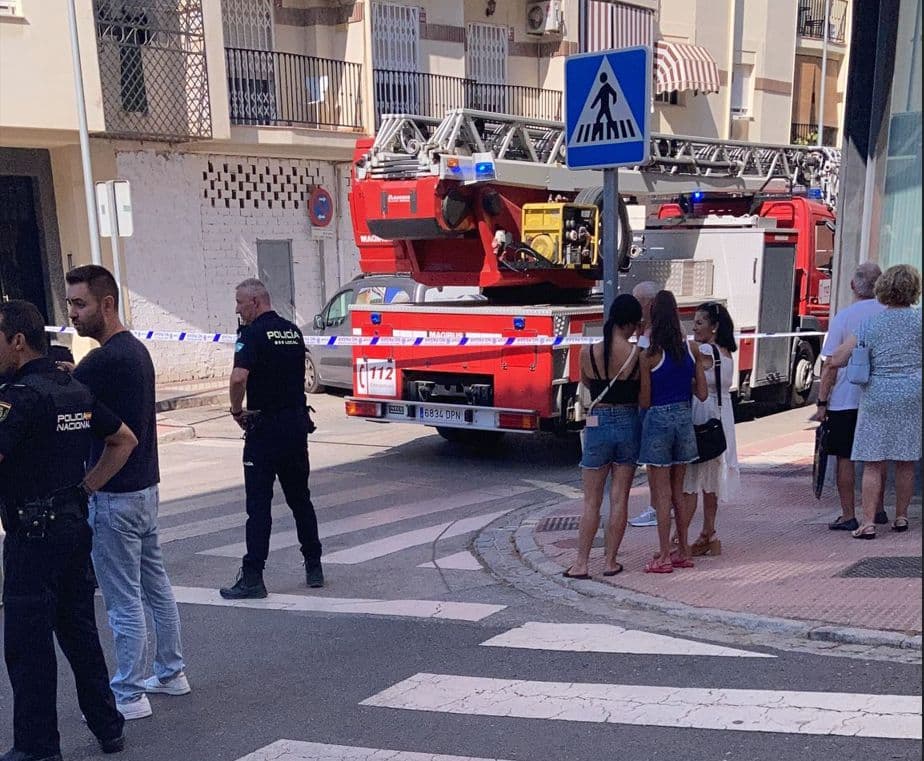 Incendio en la zona de Río Ebro de Motril