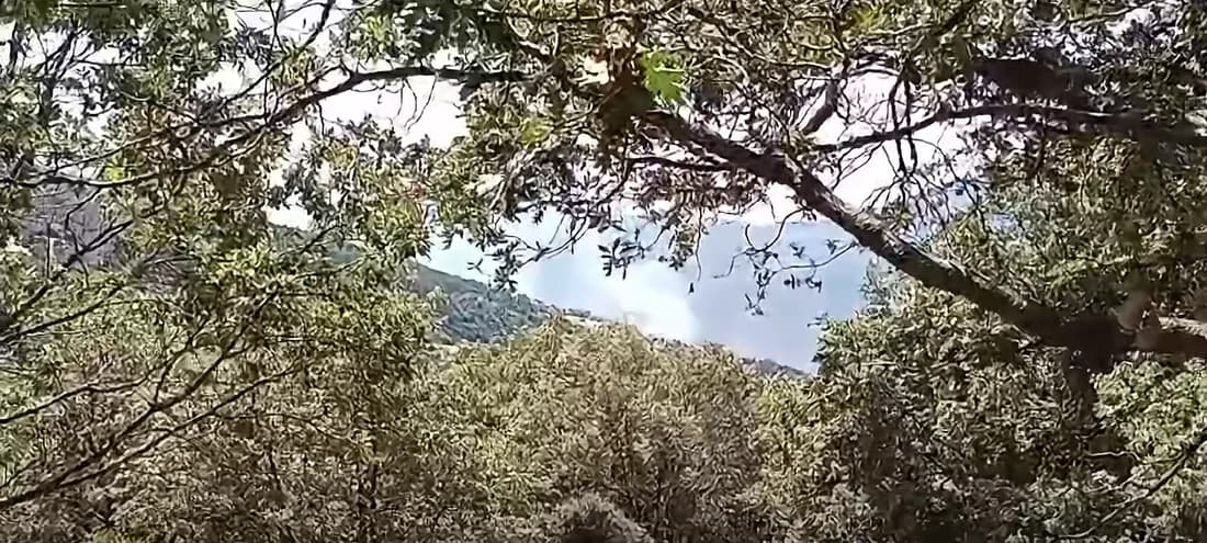 Declarado un incendio forestal en el municipio alpujarreño de Soportújar