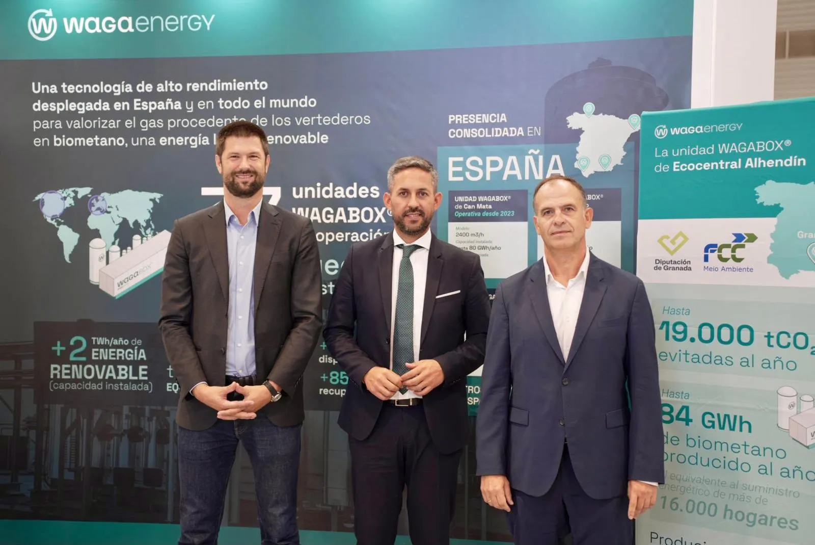 Diputación, FCC Medio Ambiente y Waga Energy impulsan un proyecto de producción de biometano en la Ecocentral Granada