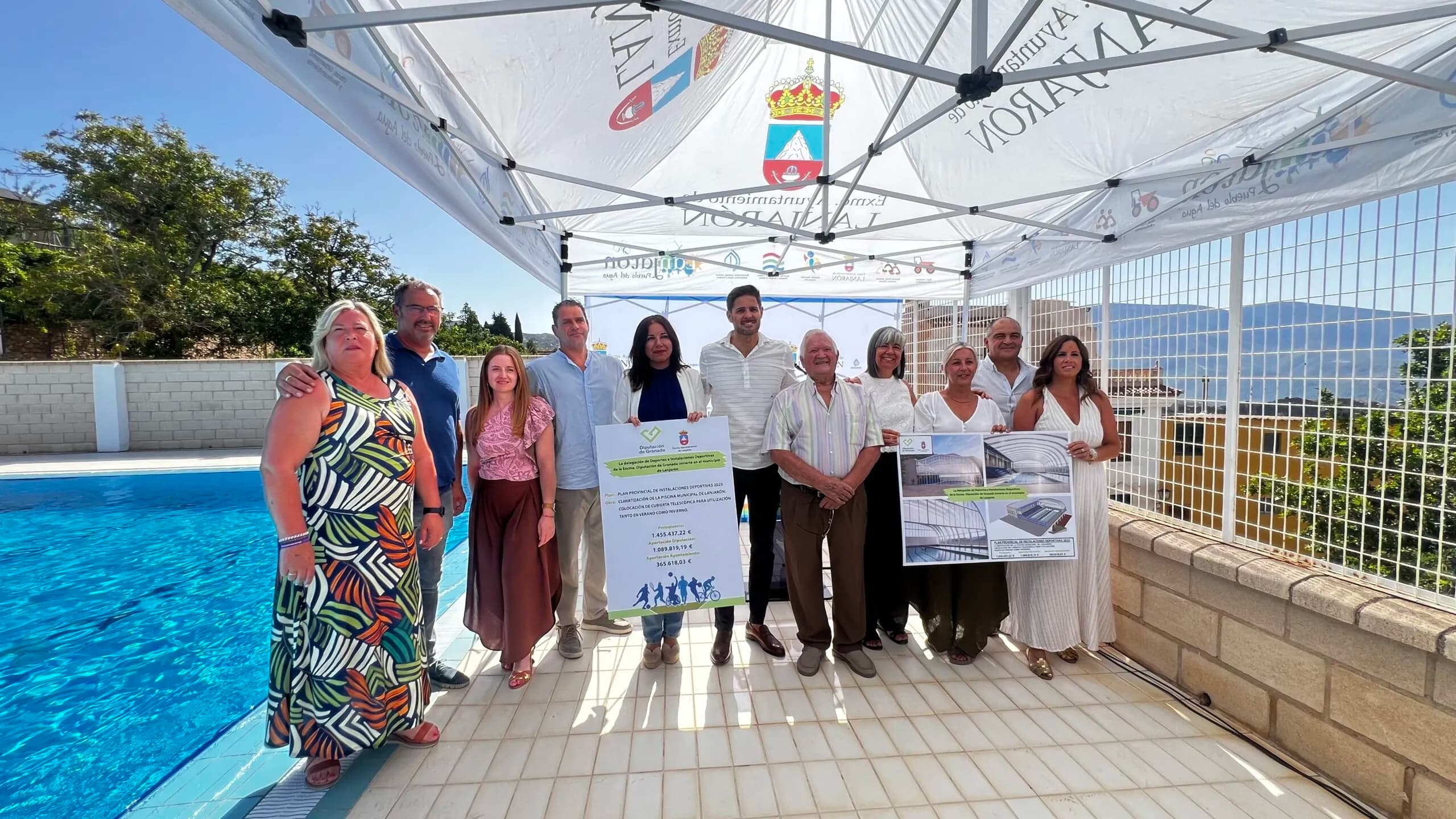 Lanjarón presenta el proyecto para climatizar y cubrir la Piscina Municipal con una inversión de 1,45 millones de euros