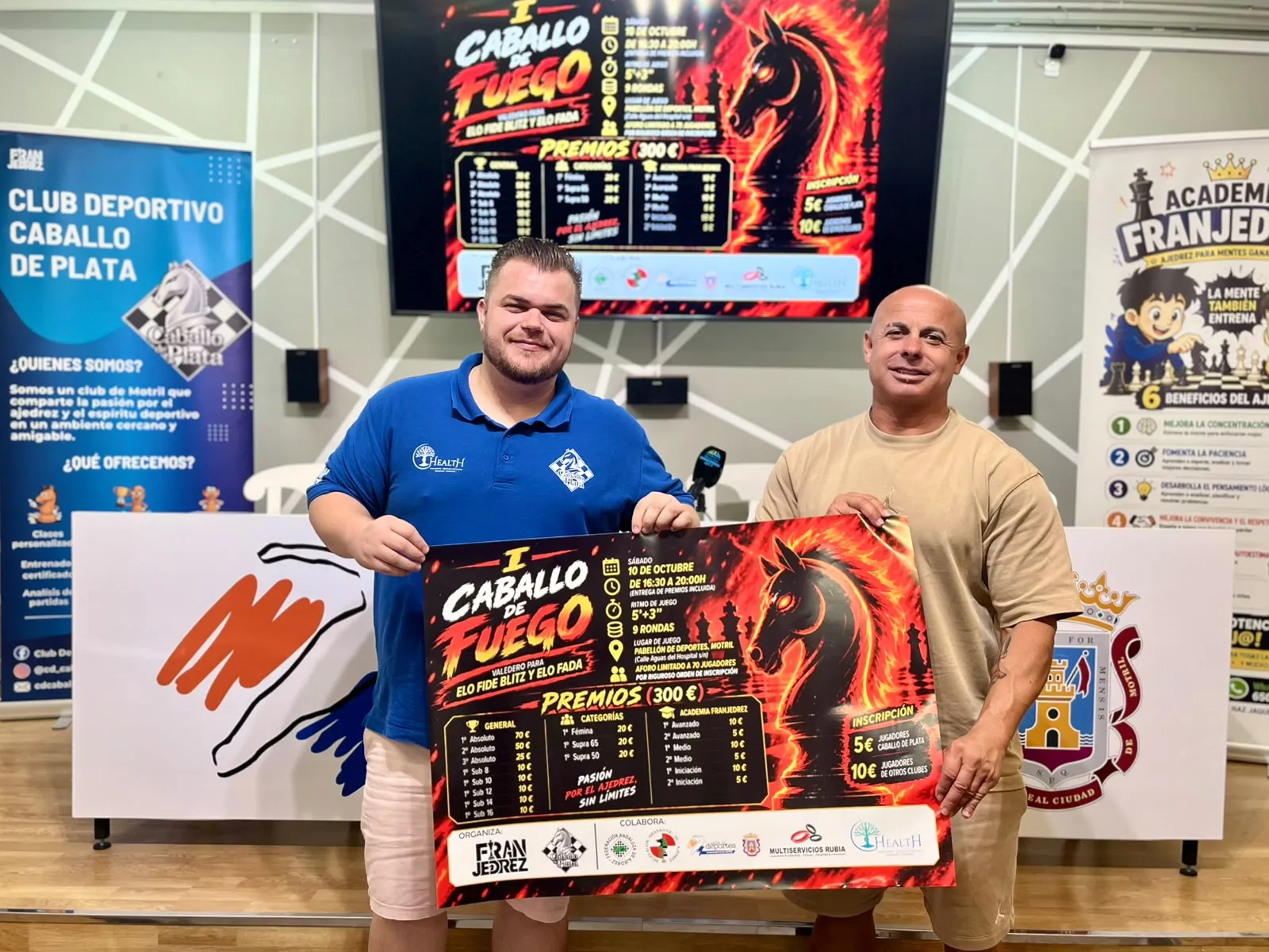 El I Torneo Caballo de Fuego llevará de nuevo a Motril una competición puntuable para ELO FIDE Blitz y ELO FADA