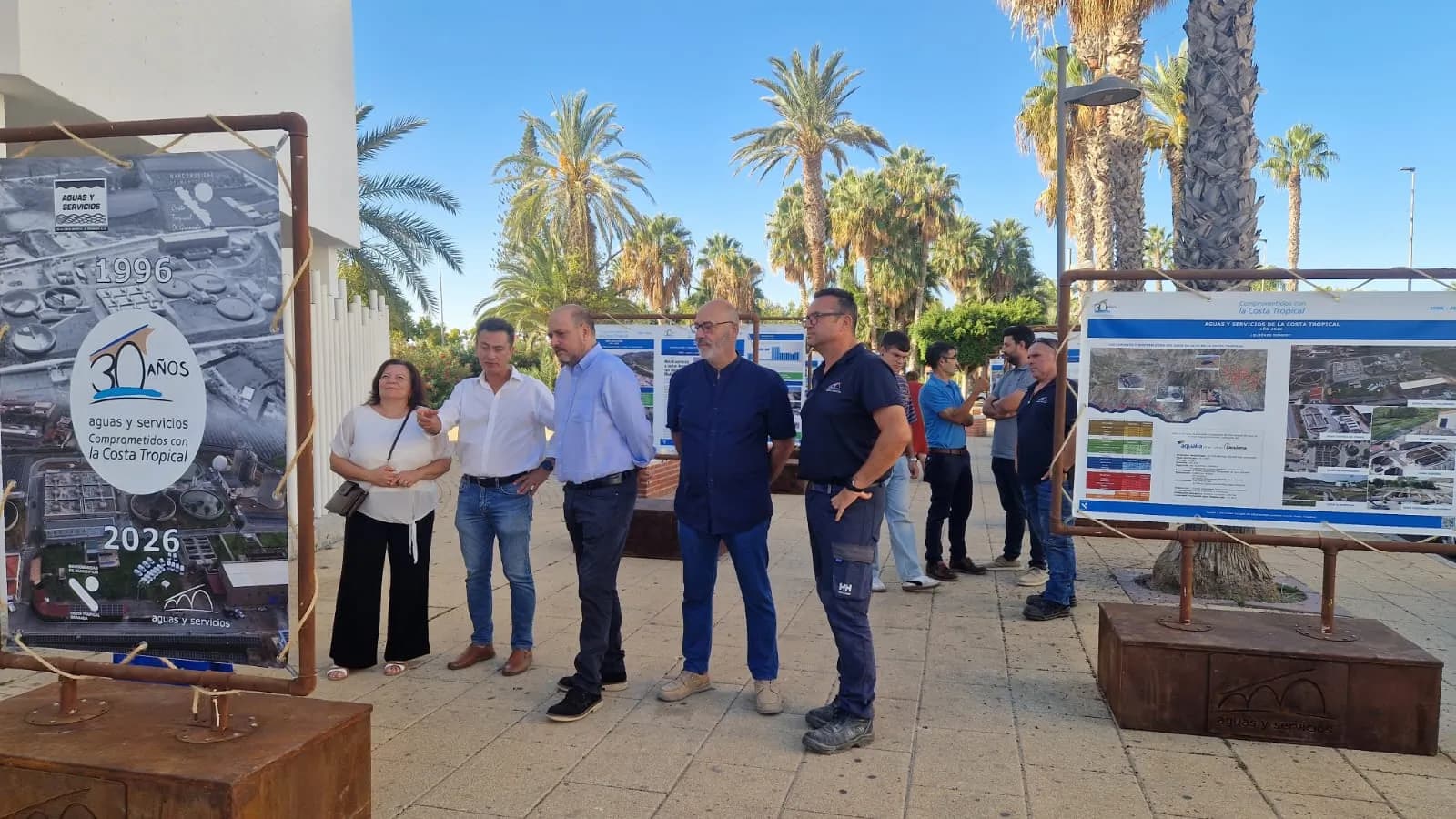 Salobreña acoge esta semana la exposición itinerante del 30 aniversario de Aguas y Servicios