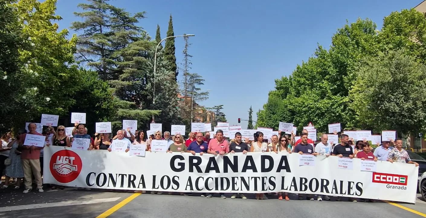 CCOO y UGT piden «una investigación exhaustiva» para determinar la causa del accidente que ha costado la vida a un trabajador en Lanjarón