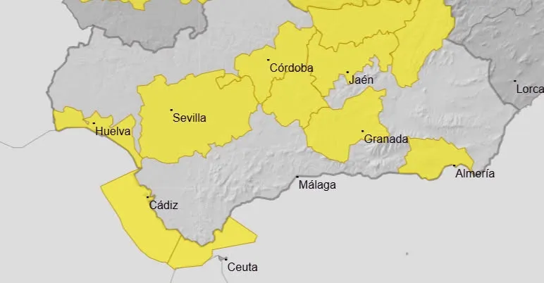 EL TIEMPO: Suben las temperaturas y se activa aviso amarillo por calor en la provincia granadina