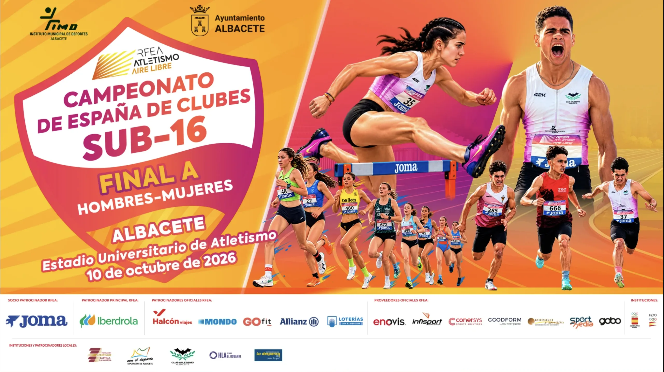 El Club Atletismo Delsur – Cooperativa La Palma, a por el título nacional Sub16 por clubes