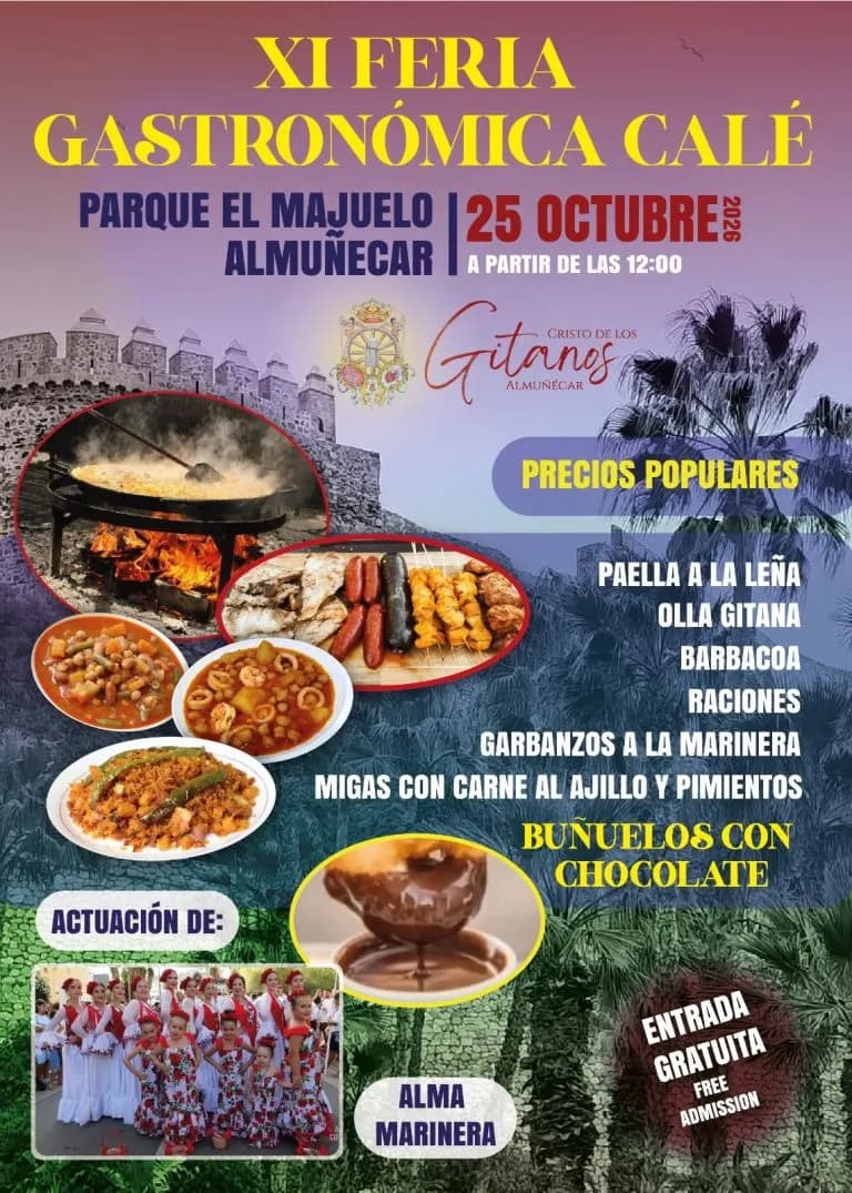 Almuñécar llenará de gastronomía y música la Plaza Marruecos y el parque El Majuelo este fin de semana
