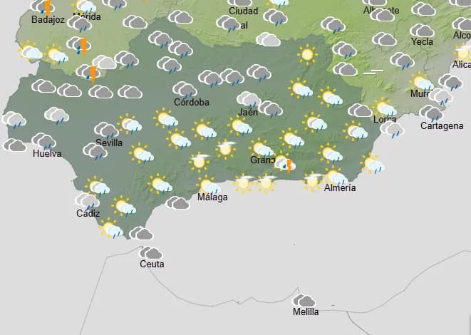 EL TIEMPO: Cielos nubosos, lluvias, tormentas y temperaturas estables