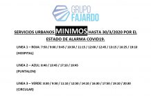 Servicios mínimos en el transporte municipal urbano de Almuñécar y La Herradura