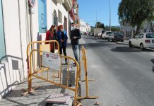 Concluyen las obras de acerado de la Avenida de Motril de la Villa