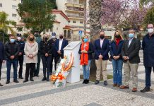 Motril realiza su tradicional ofrenda floral en recuerdo a todas las víctimas del terrorismo