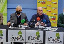 Los agricultores granadinos se manifiestan en Madrid por un medio rural vivo y con futuro