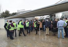 Simulacro de evacuación por emergencia en la sede central de Diputación