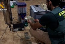 Desmantelado un laboratorio de droga en una vivienda particular de Granada