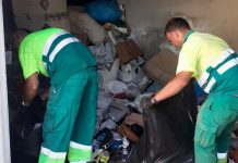 Destruidos unos 1.500 kilos de materia decomisado por la Policía Local sexitana