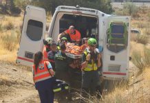 La Guardia Civil rescata a un ciclista accidentado en Sierra Nevada