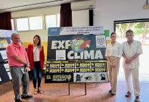 Exposición del Batracio Amarillo sobre el clima en el CEIP Los Álamos