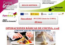 ‘Operaciones básicas de cocina’, nuevo curso que impulsa Formación y Empleo Motril dentro del proyecto FormActiva+
