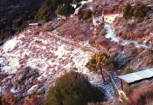 La nieve llegó a Peña Escrita, la zona alta de Almuñécar