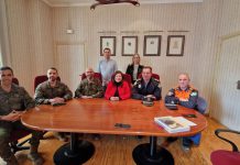 Encuentro institucional del Ayuntamiento de Salobreña y el Mando de Operaciones del Eagle Eye