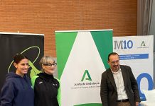 La subcampeona olímpica Lourdes Mohedano difunde los valores del deporte en el Club de Gimnasia Rítmica de Granada