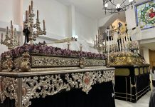 LA COFRADÍA DE LA SOLEDAD SUSPENDE SU ESTACIÓN DE PENITENCIA EN UNA COMPLETA JORNADA DE LLUVIA