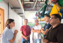 El presidente de Mancomunidad y el gerente de Aguas y Servicios giran visita a la balsa de acumulación de agua del sistema de La Contraviesa