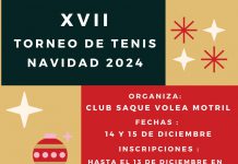 XVII edición del Torneo de Navidad del Club Tenis Saque Volea Motril