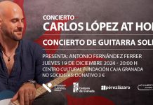 El Ateneo de Motril cierra 2024 con el concierto de guitarra ‘Carlos López At Home’