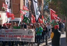 Unas 3.500 personas se manifiestan en Motril en lucha por el Convenio Colectivo provincial del sector del Manipulado