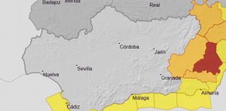 Se pide precaución ante el aviso naranja por lluvias previsto para el domingo en zonas de Granada y Almería