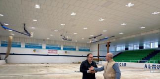 El Pabellón Municipal de Deportes de Almuñécar encara la recta final de sus obras de mejora