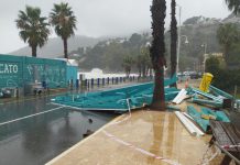 Almuñécar supera el episodio de temporal con más de 150 incidencias atendidas y refuerza los trabajos de limpieza