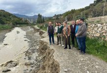 La delegada de Agricultura visita las zonas agrícolas afectadas por los temporales en el municipio sexitano