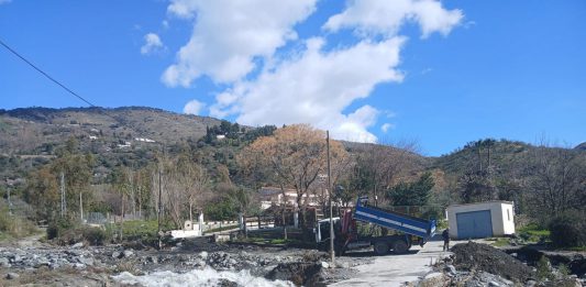 Órgiva recupera el suministro de agua potable tras los graves daños causados por el temporal