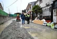 Tareas de limpieza en la provincia granadina tras el paso del temporal