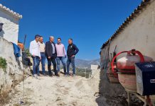 Obra de emergencia en el casco histórico de Salobreña como consecuencia de los temporales